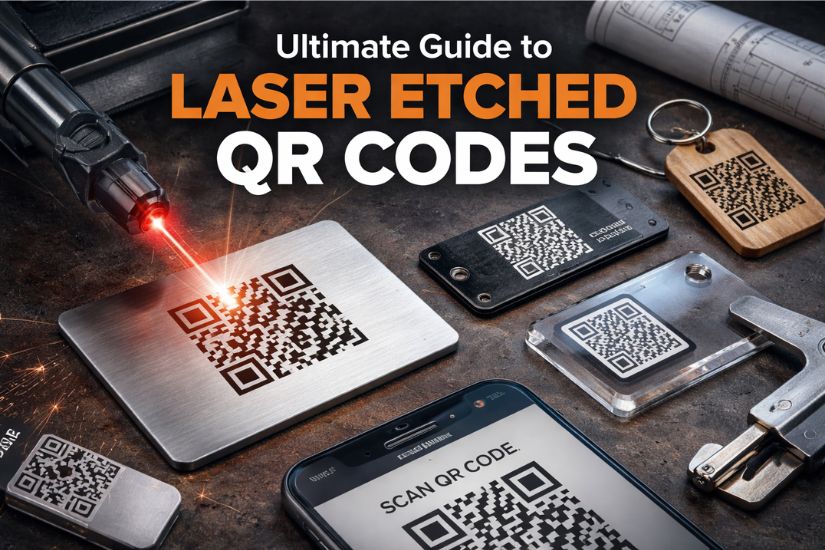 Laser Etched QR Codes