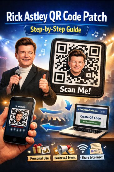 Rick Astley QR Code Patch