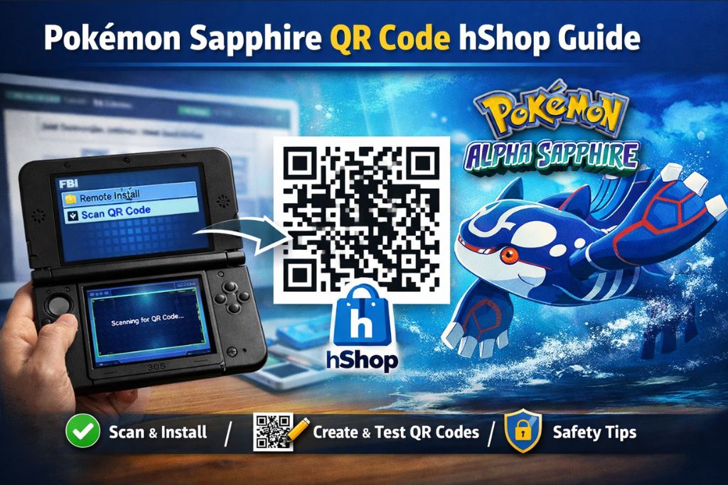 Pokemon Sapphire QR Code hShop