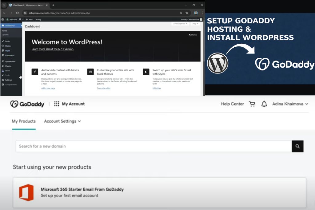 how to use wordpress with godaddy